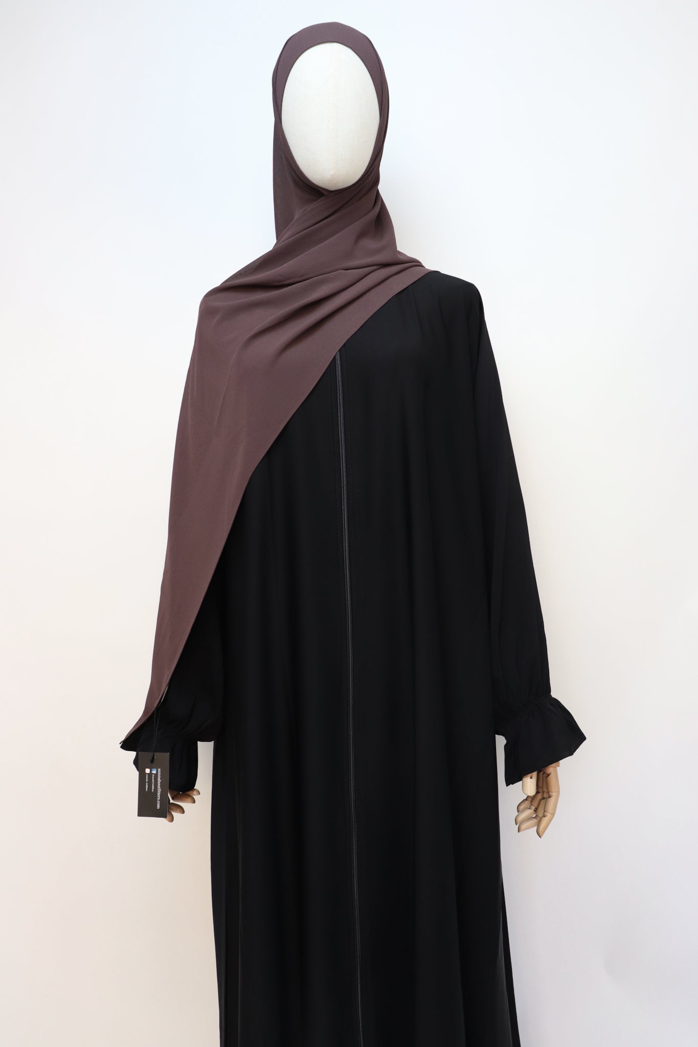 Premium Chiffon Hijab Standard Size - Coffee
