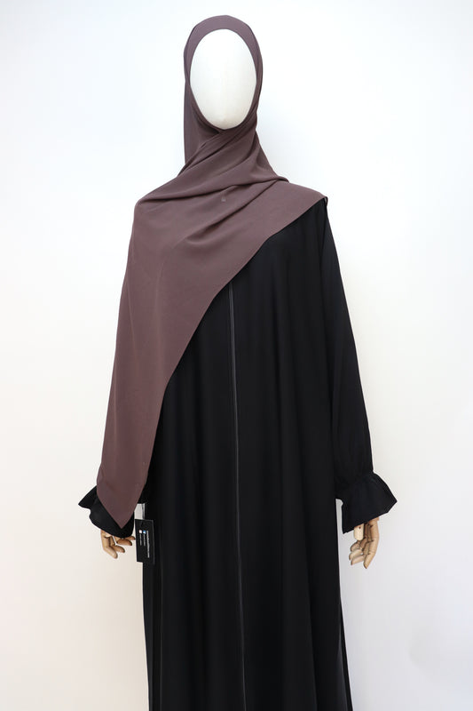 Premium Chiffon Hijab Standard Size - Coffee