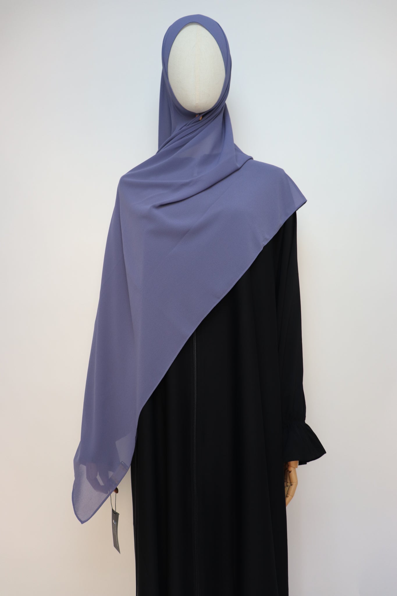 Premium Chiffon Hijab Standard Size - Dusty Blue