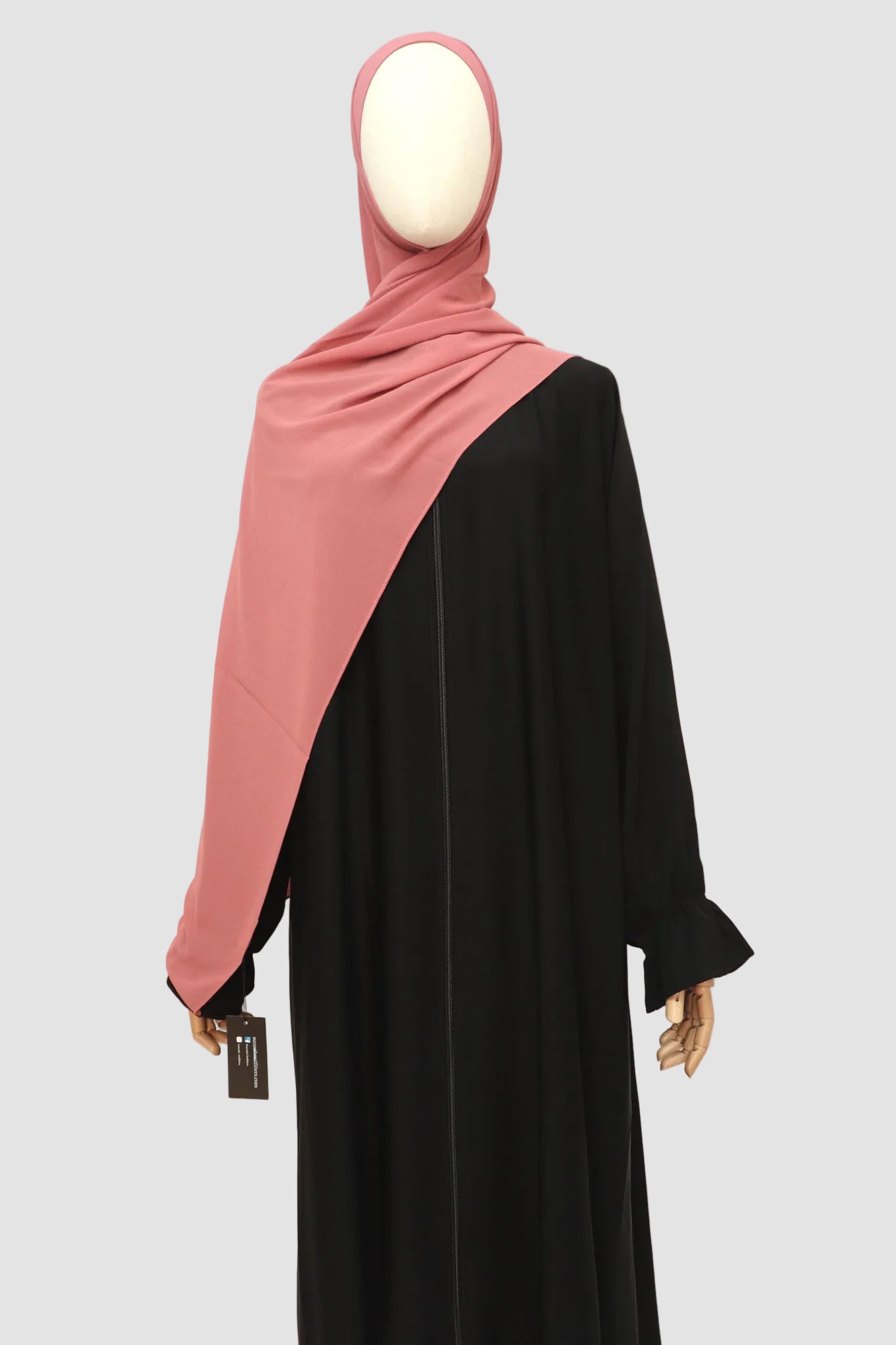 Premium Chiffon Hijab Standard Size - Dusty Rose