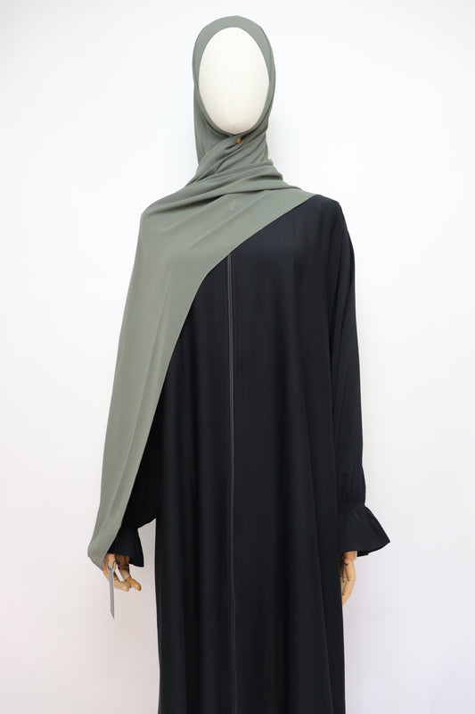 Premium Chiffon Hijab Standard Size - Deep Khaki