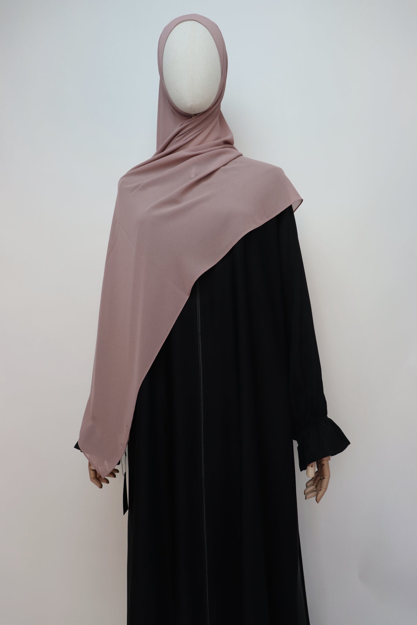 Premium Chiffon Hijab Standard Size - Mauve Brown