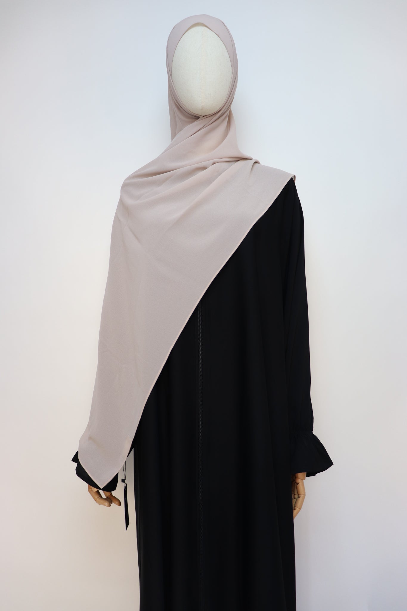 Premium Chiffon Hijab Standard Size - Pebble