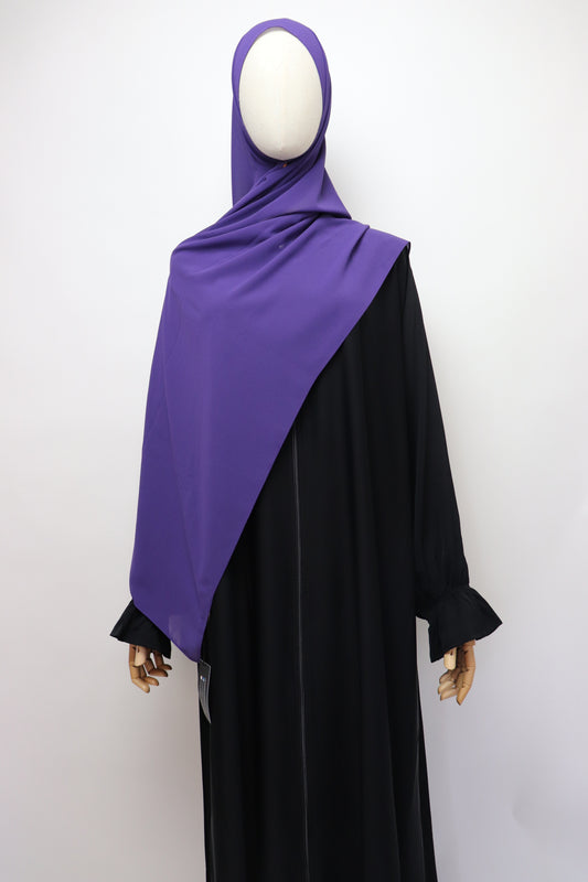 Premium Chiffon Hijab Standard Size - Purple