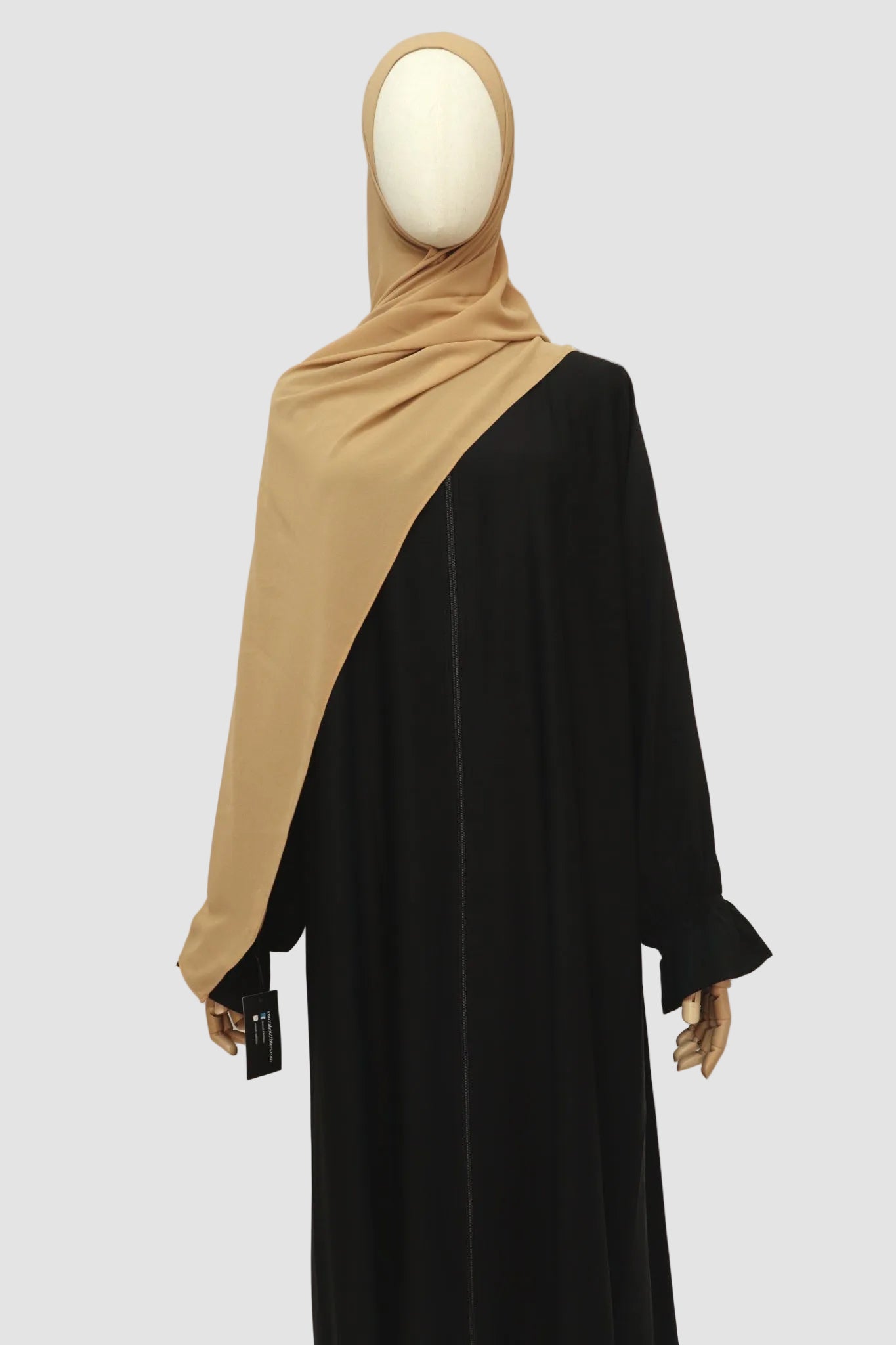 Premium Chiffon Hijab Standard Size - Sand