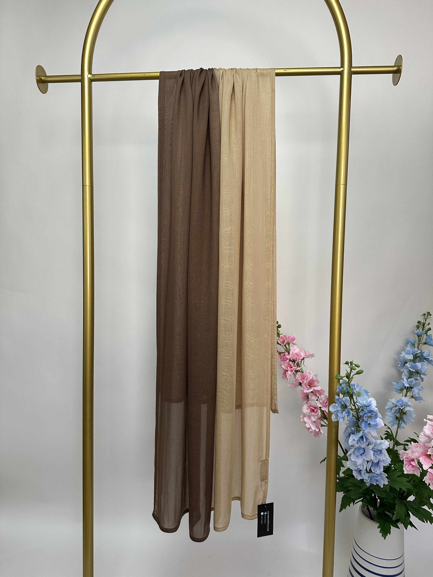 Ombre Maxi Modal Hijab - Coffee / Sand