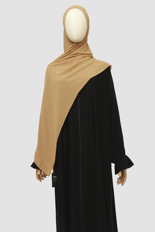 Premium Chiffon Hijab Standard Size - Sand