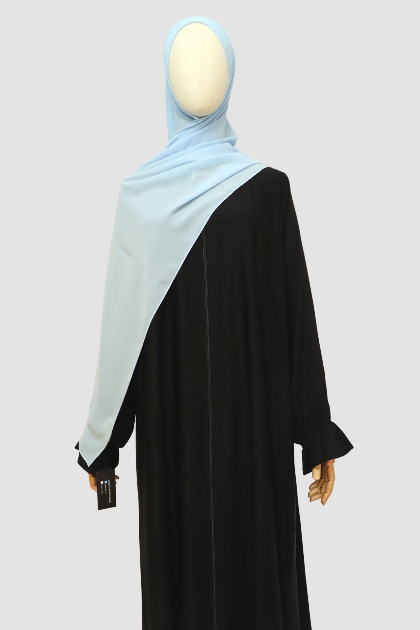 Premium Chiffon Hijab Standard Size - Sky