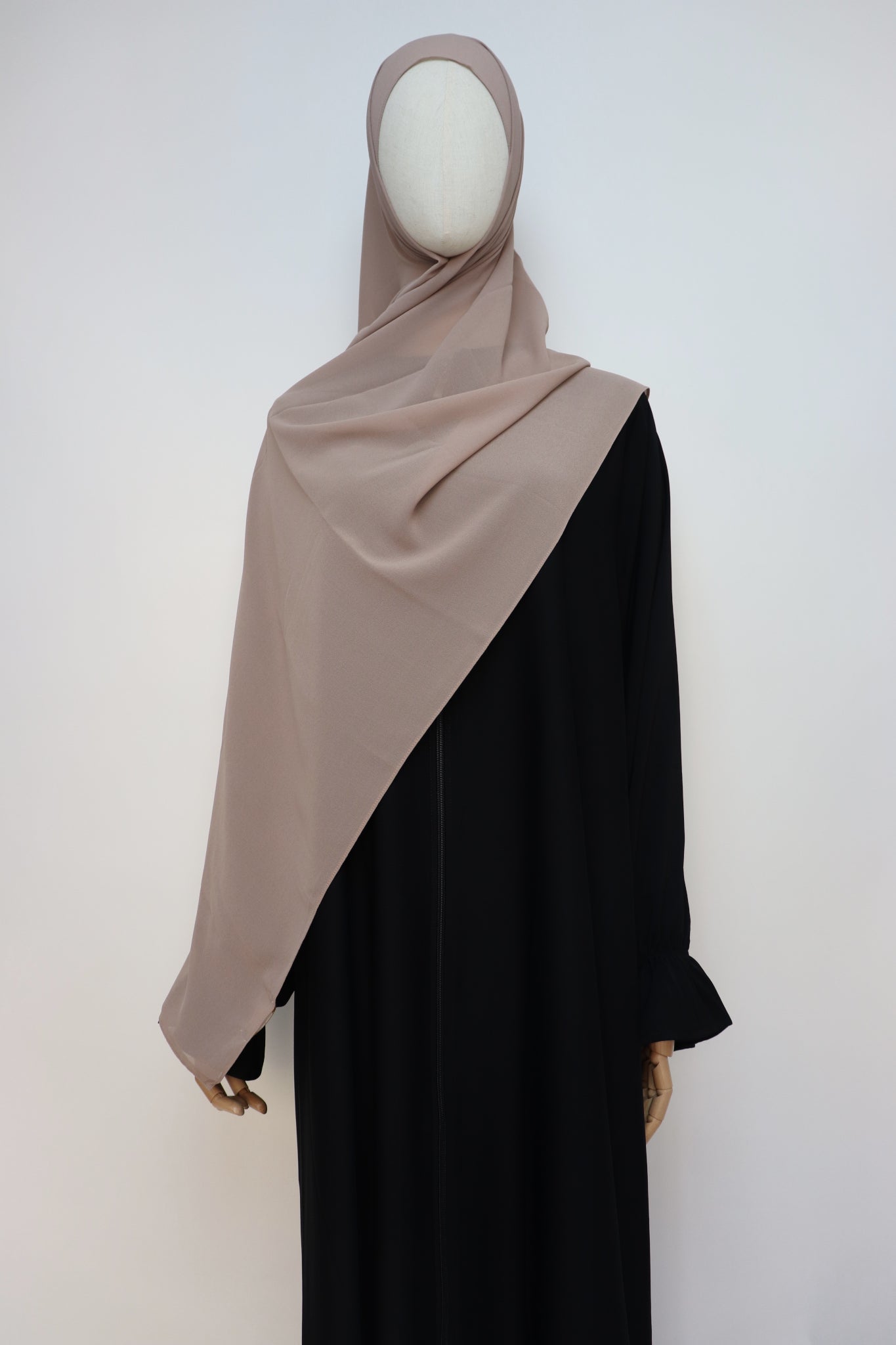 Premium Chiffon Hijab Standard Size - Taupe