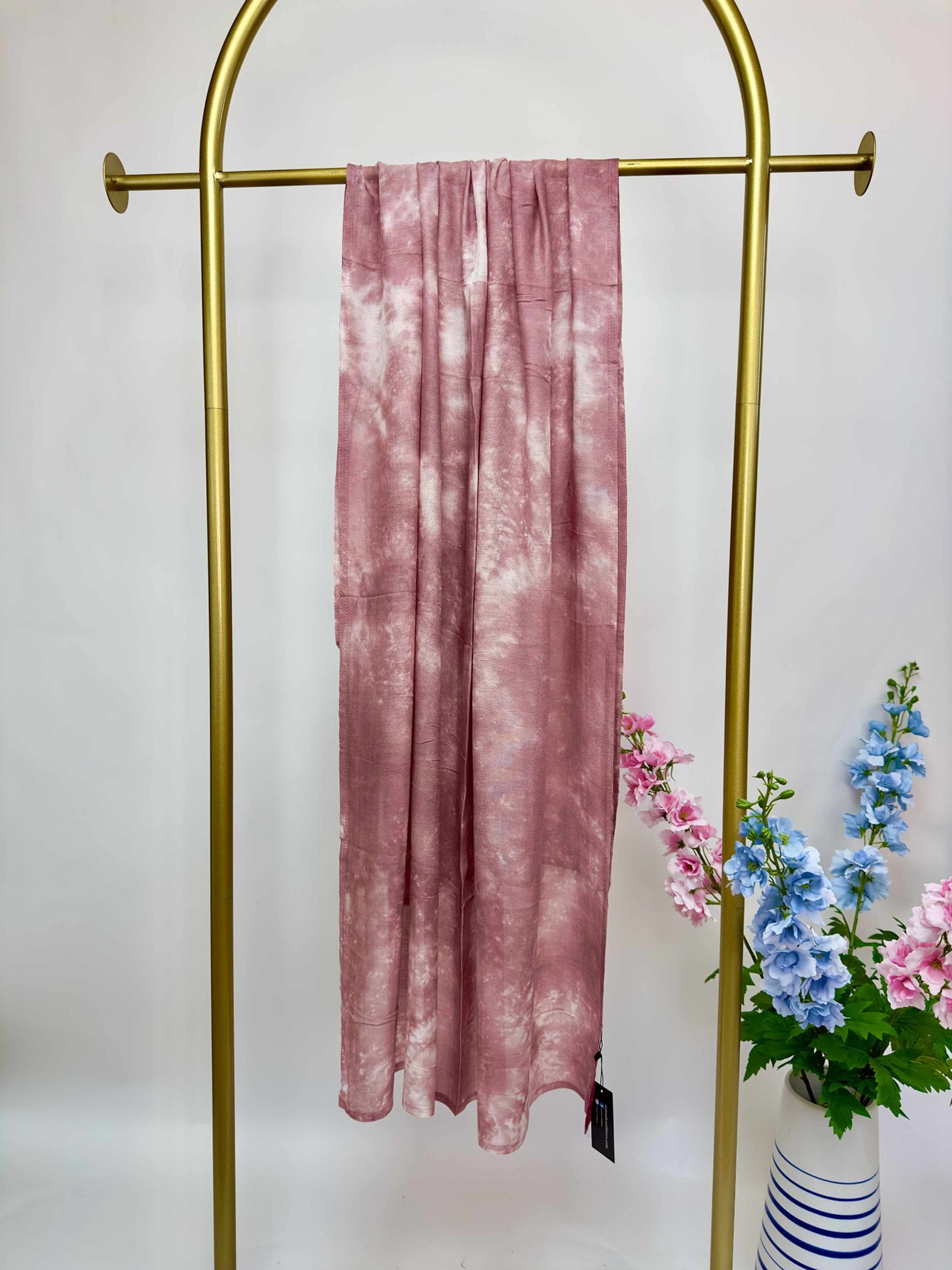 Tie Dye Maxi Modal Hijab - Blush