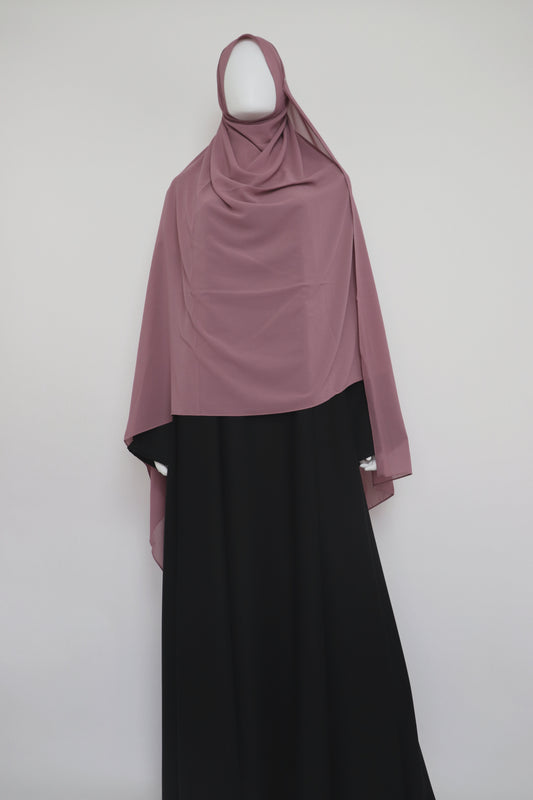 XL Premium Chiffon Hijab - Light Mauve