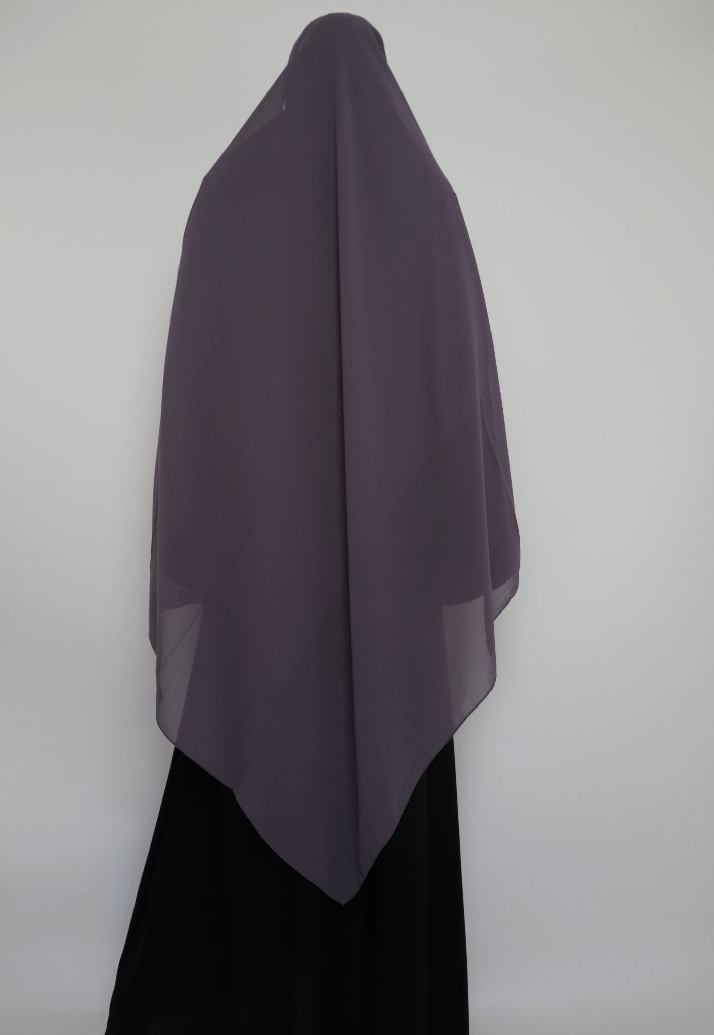 XL Premium Chiffon Hijab - Deep Lilac