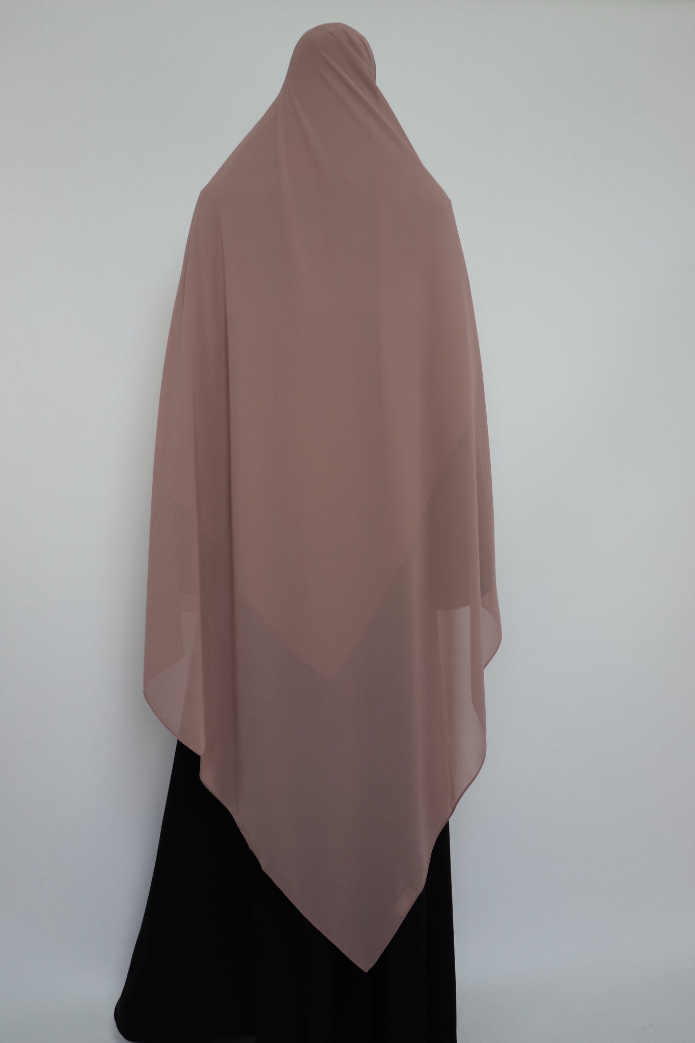 XL Premium Chiffon Hijab - Mauve Brown