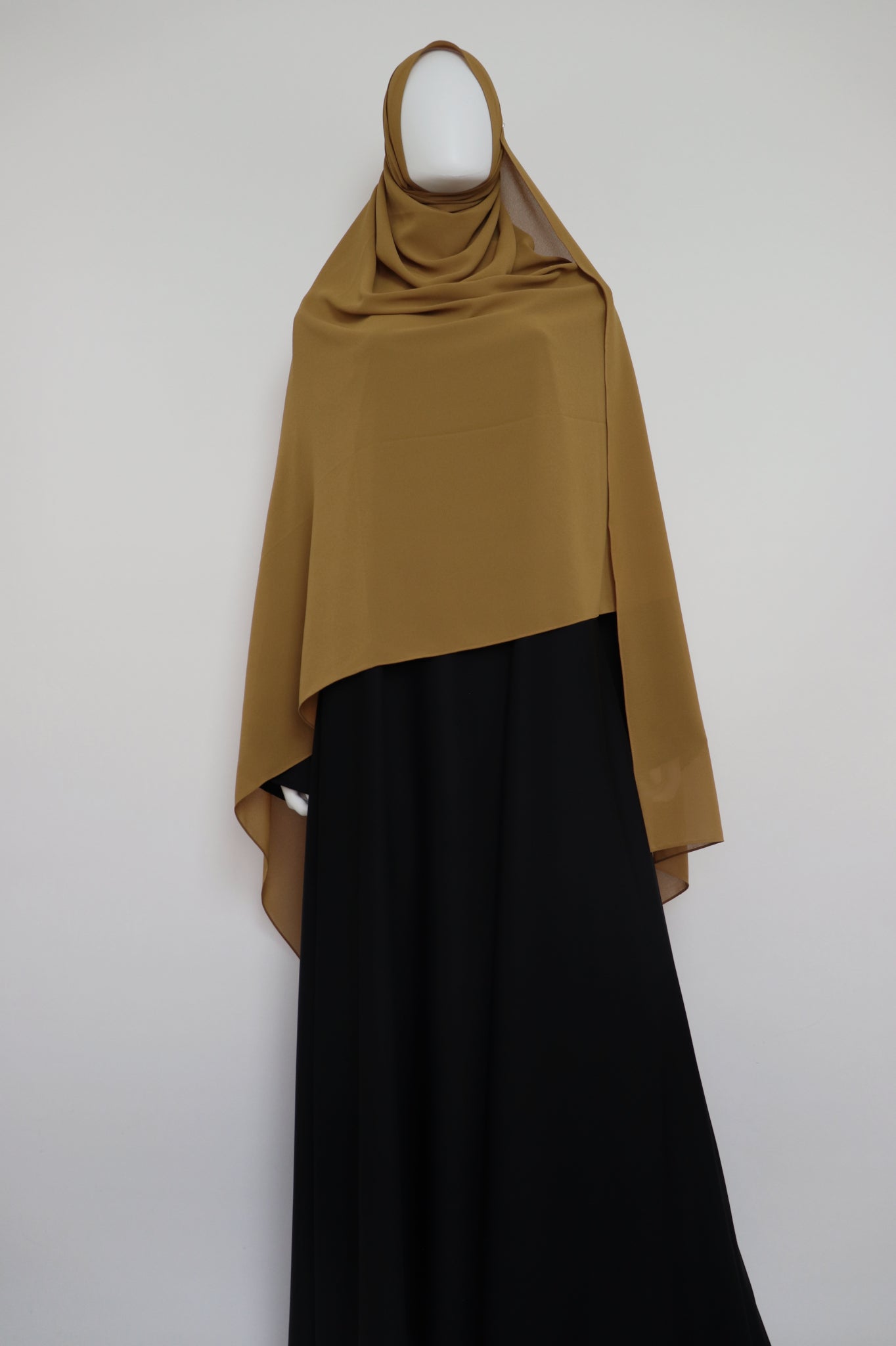 XL Premium Chiffon Hijab - Deep Mustard