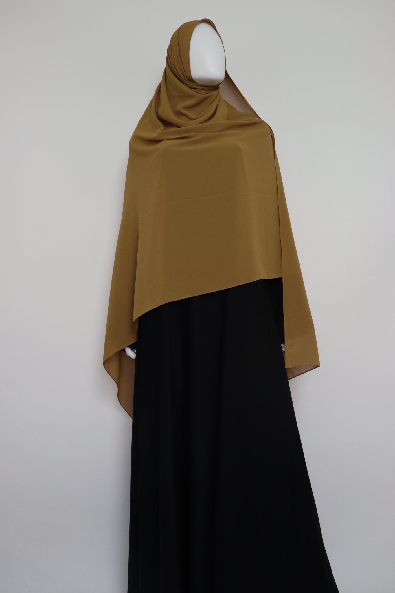 XL Premium Chiffon Hijab - Deep Mustard