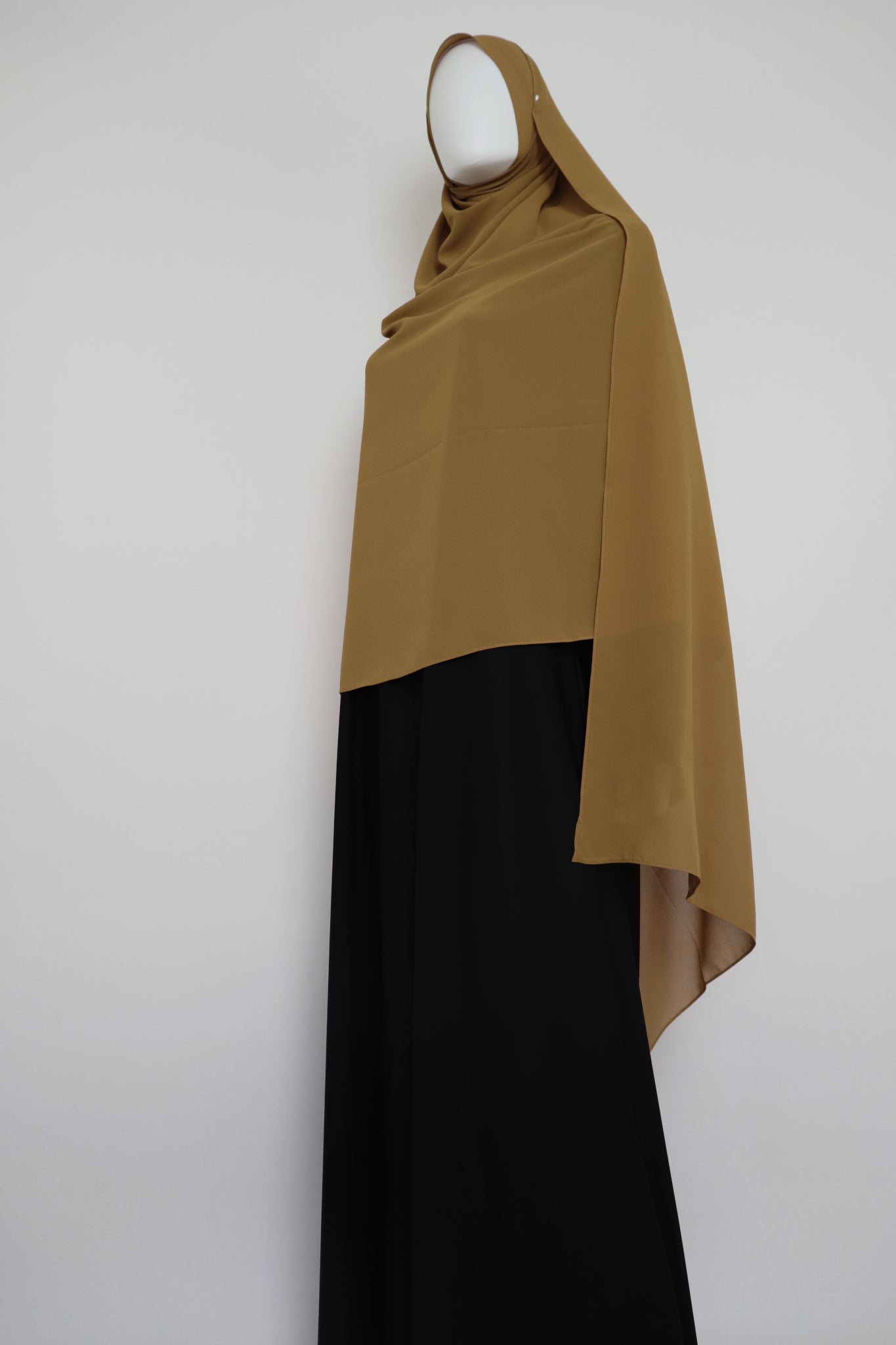 XL Premium Chiffon Hijab - Deep Mustard