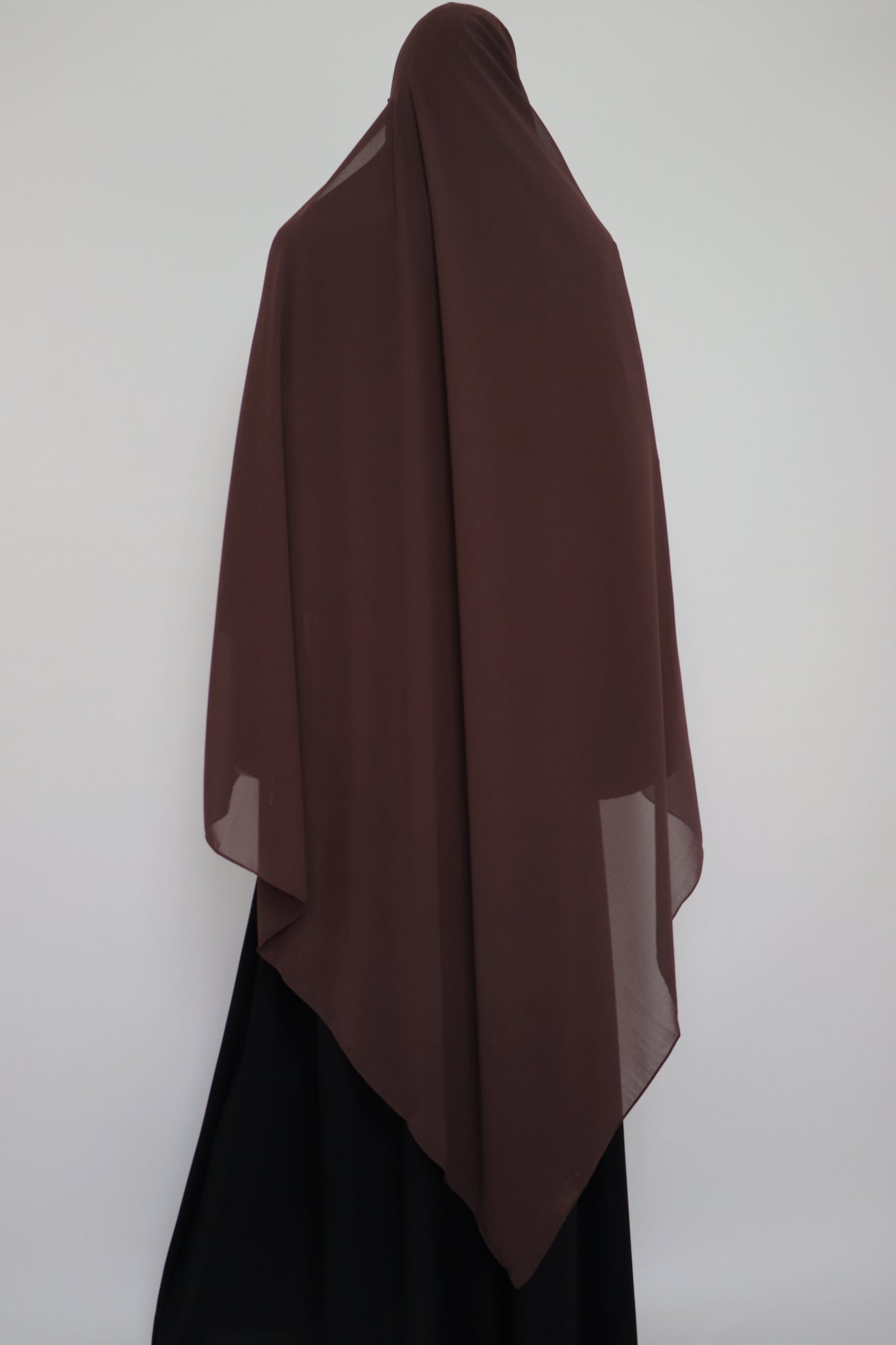 XL Premium Chiffon Hijab - Choco