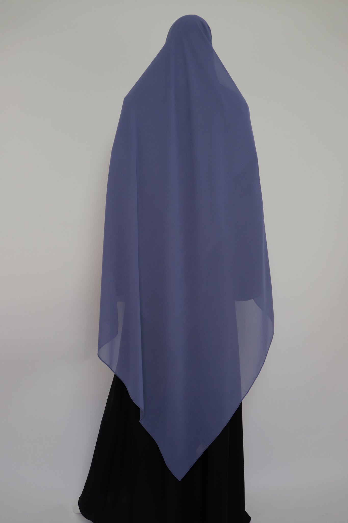 XL Premium Chiffon Hijab - Dusty Blue