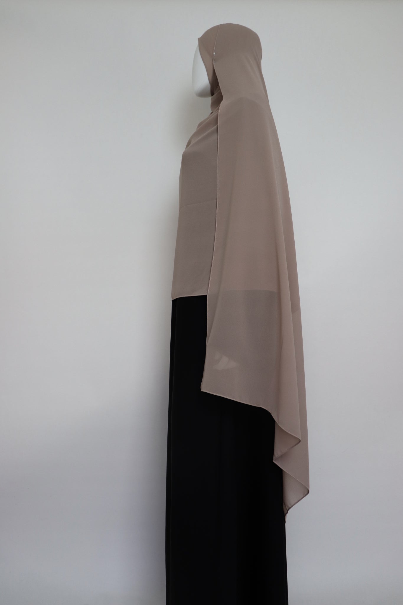 XL Premium Chiffon Hijab - Taupe