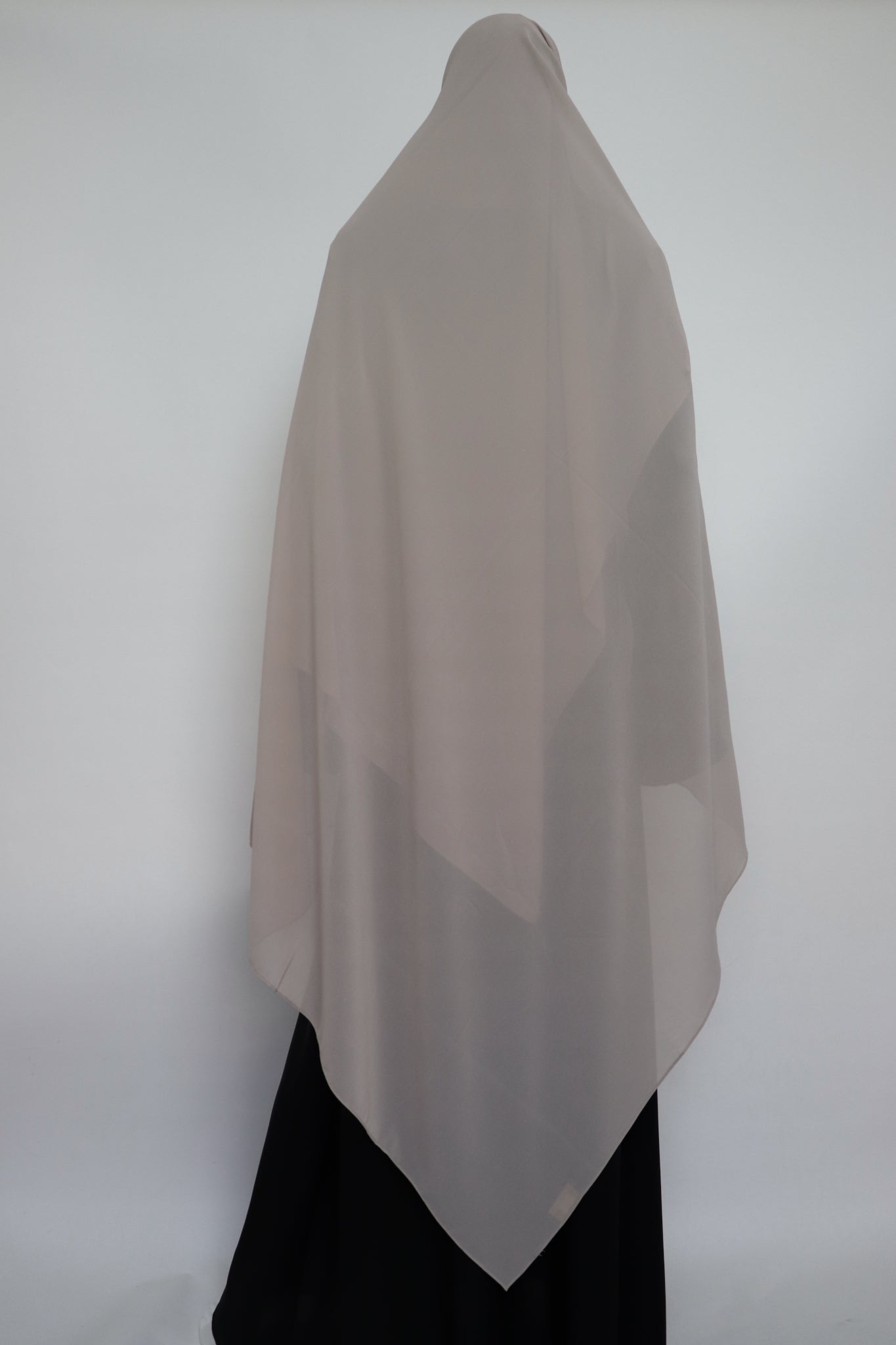 XL Premium Chiffon Hijab - Pebble