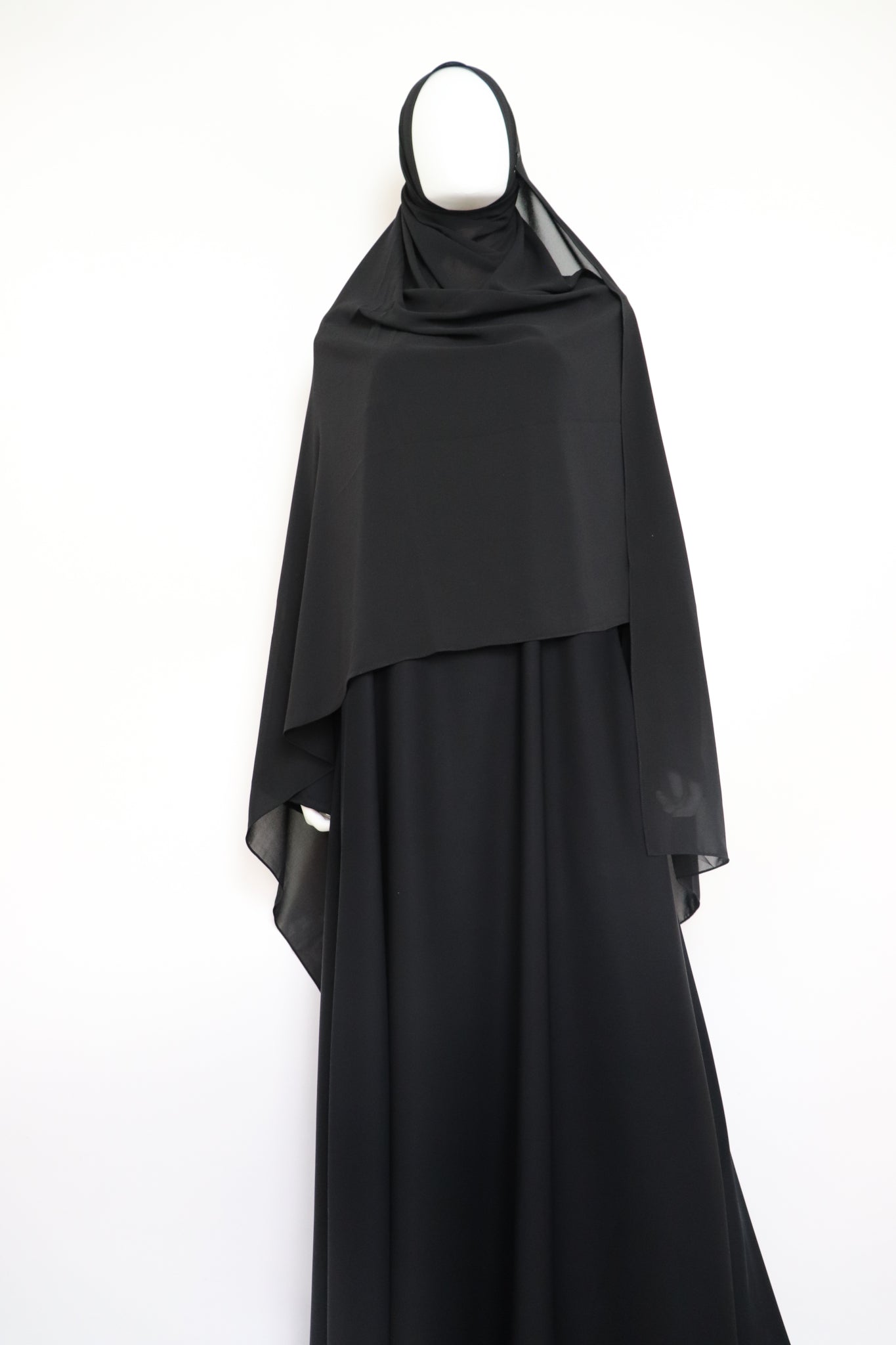 XL Premium Chiffon Hijab - Black