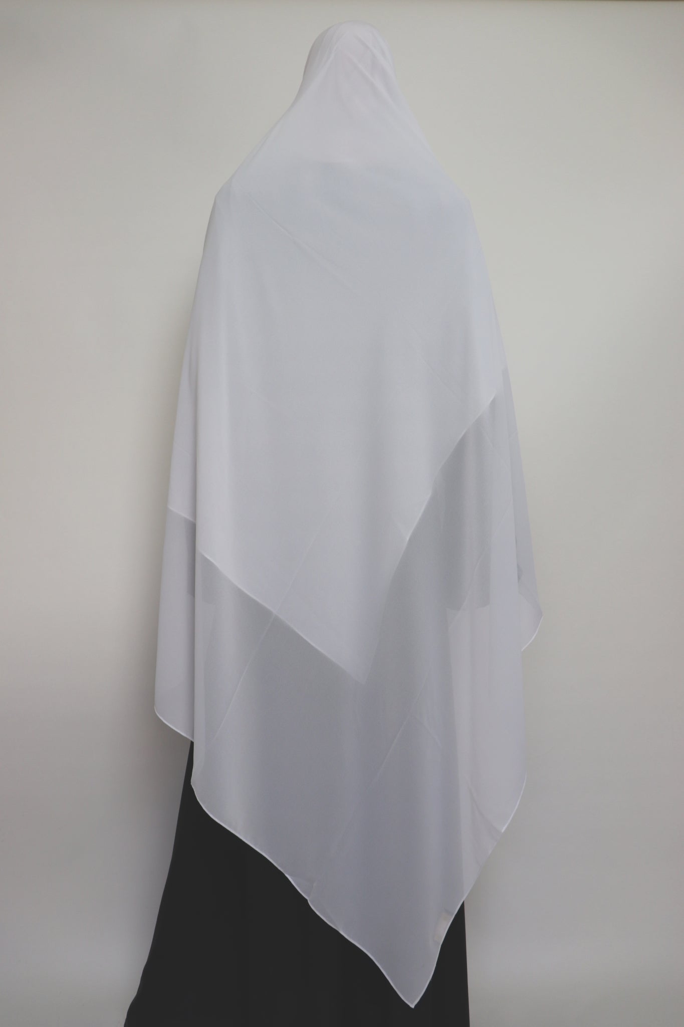 XL Premium Chiffon Hijab - White