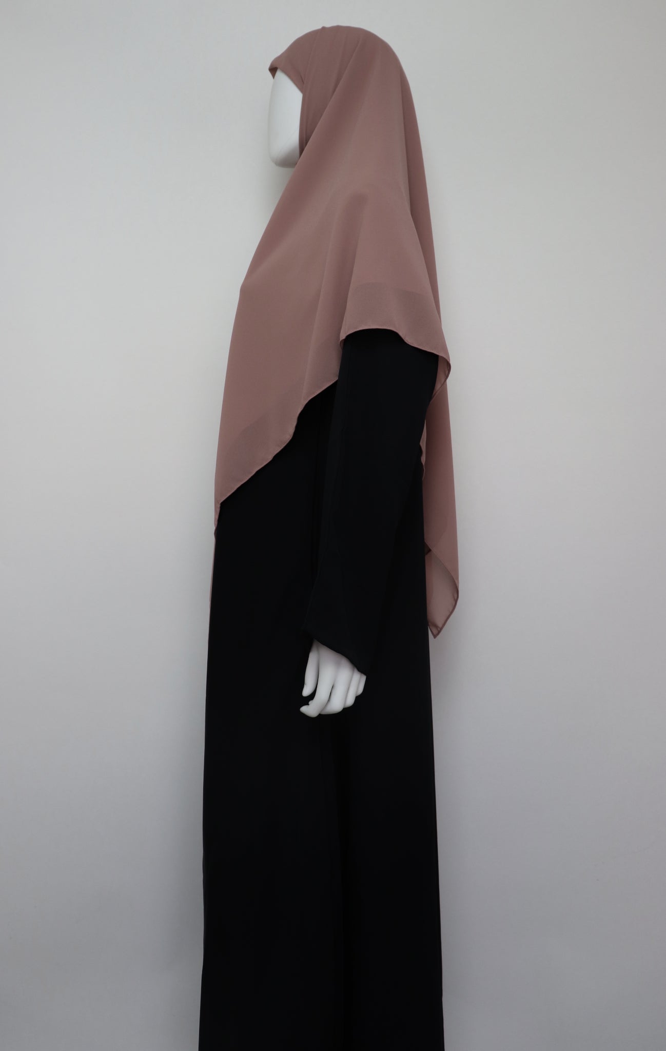 Square Premium Chiffon Hijab - Mauve Brown