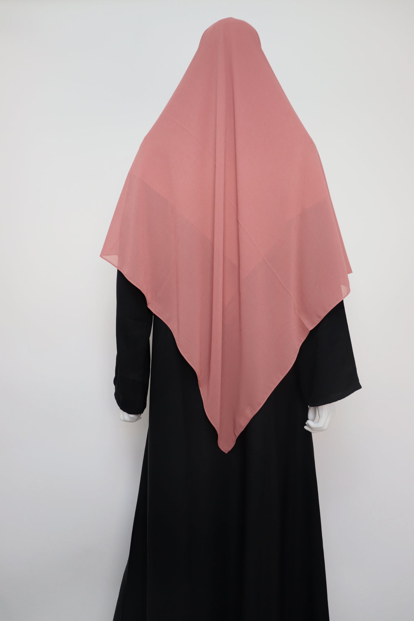 Square Premium Chiffon Hijab - Peony Pink