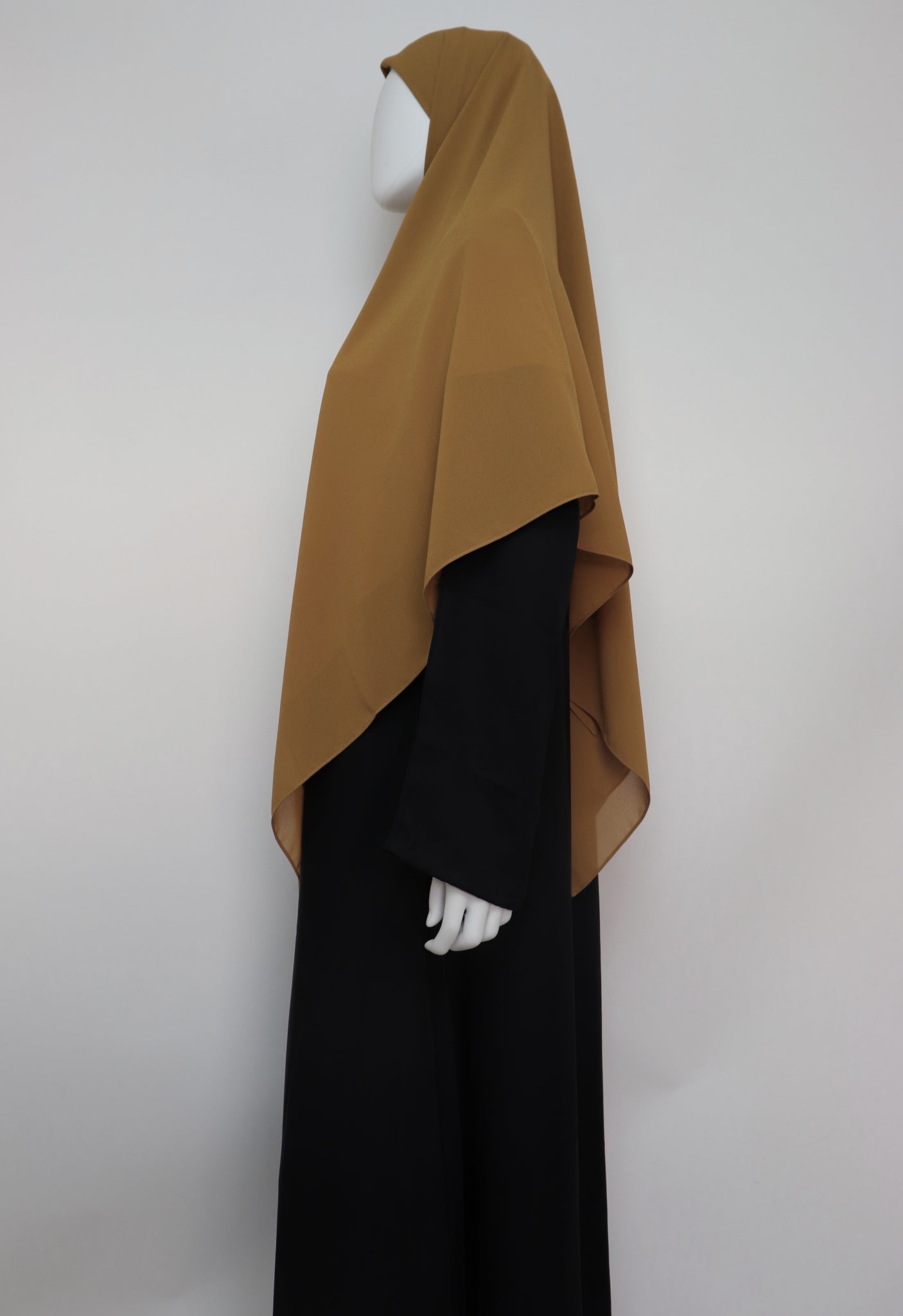 Square Premium Chiffon Hijab - Deep Mustard