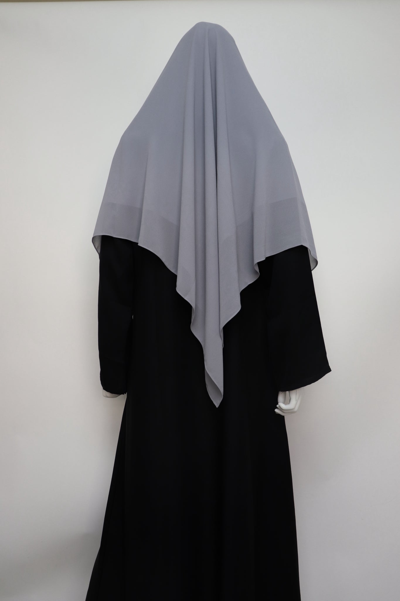 Square Premium Chiffon Hijab - Light Gray