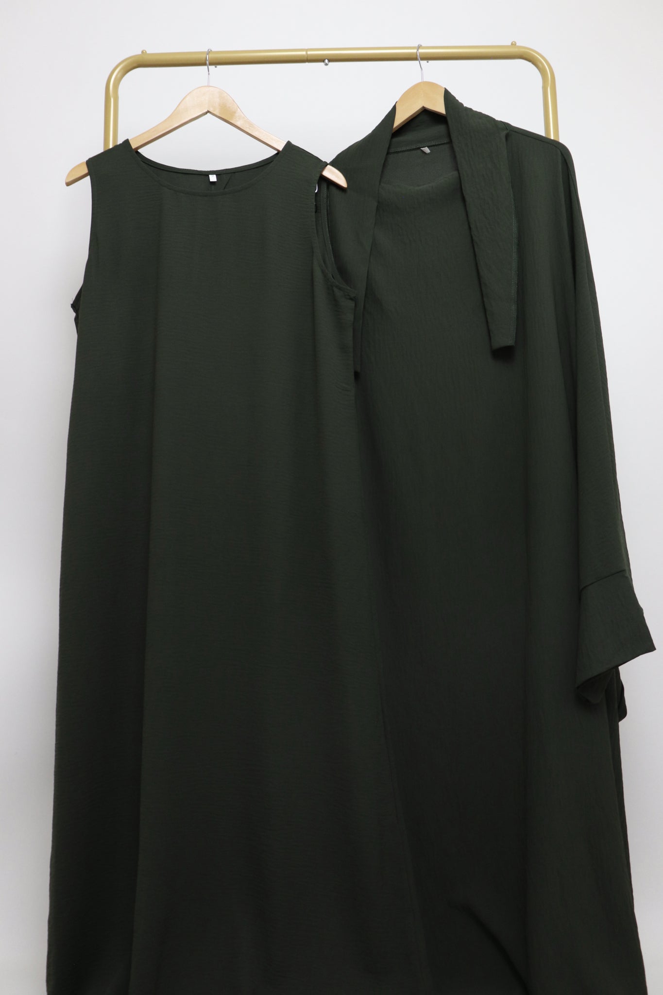 2 Piece Jilbab Dress Set - Pine