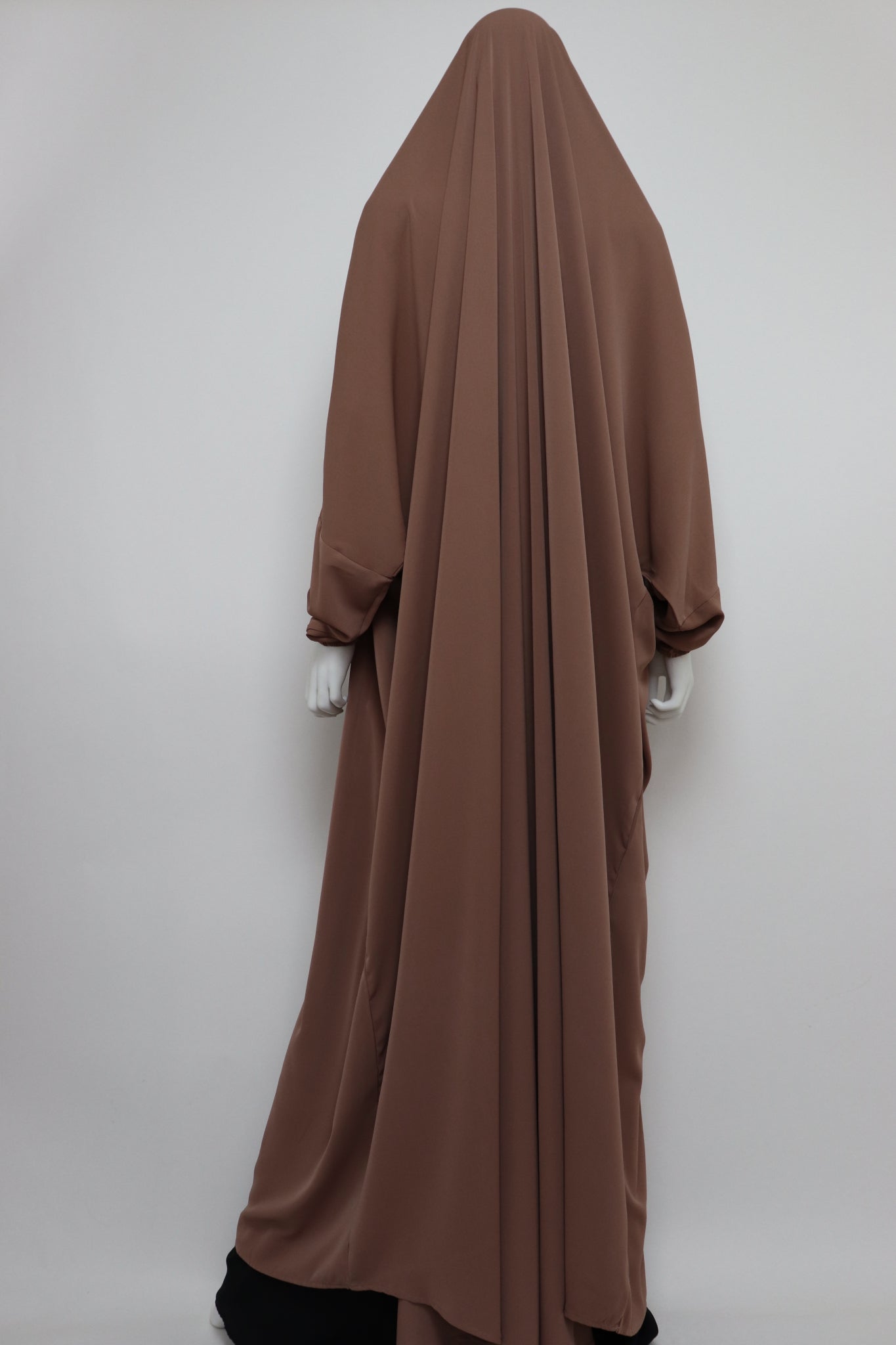 One Piece Full Length Jilbab - Light Coffee