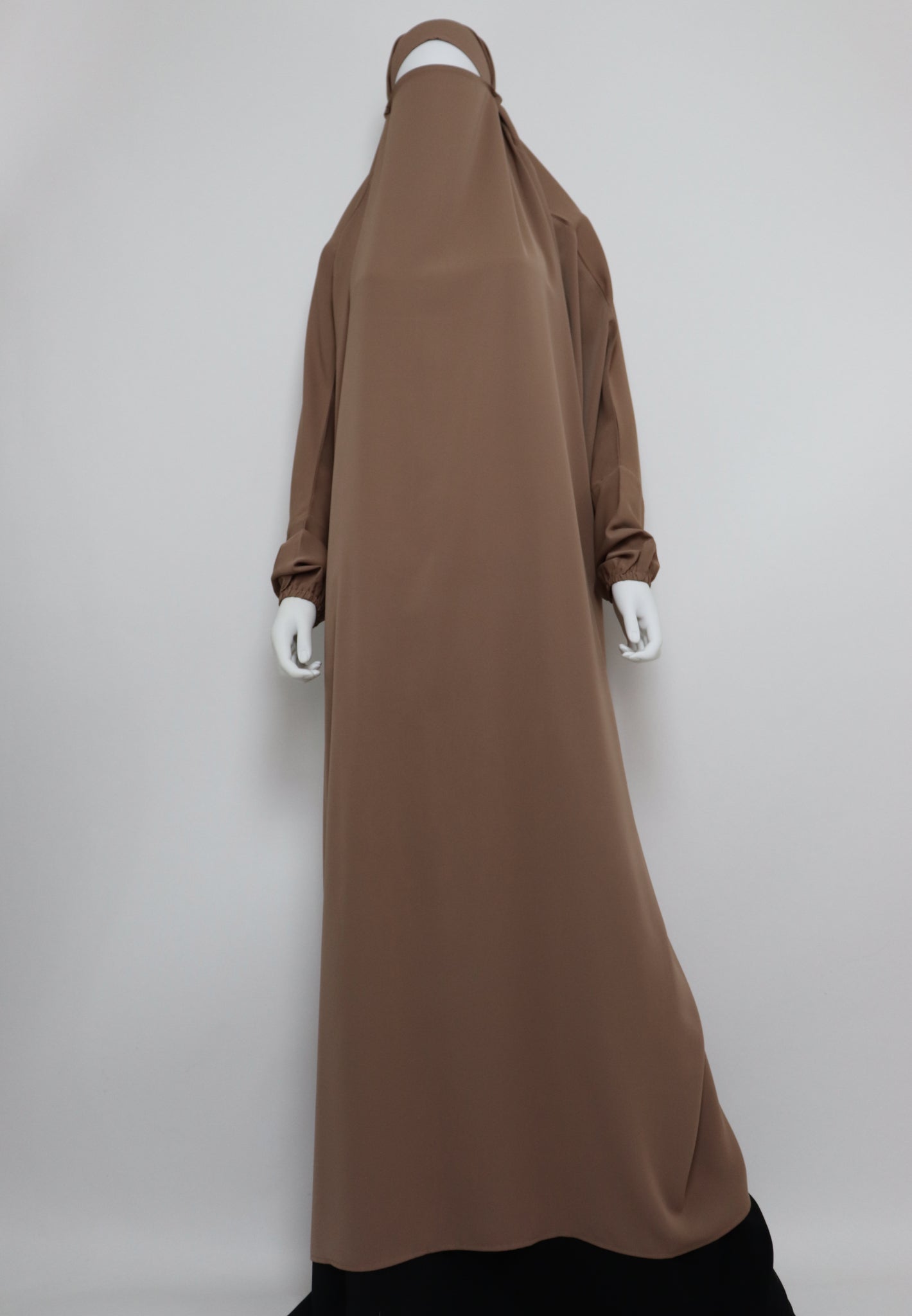 One Piece Full Length Jilbab - Camel