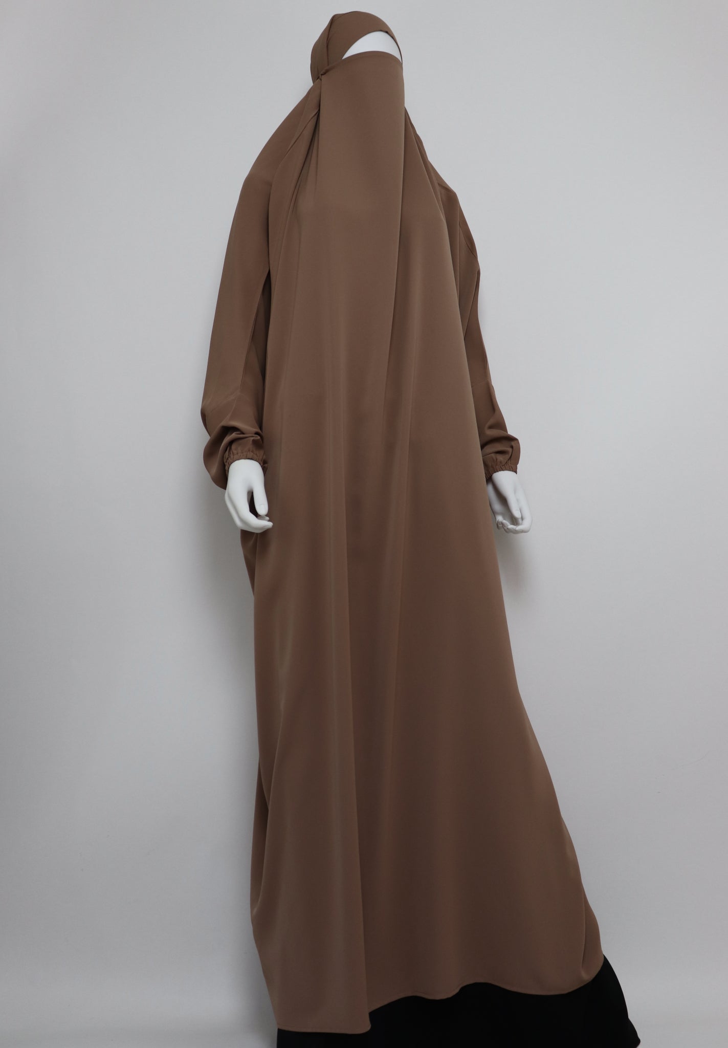 One Piece Full Length Jilbab - Camel