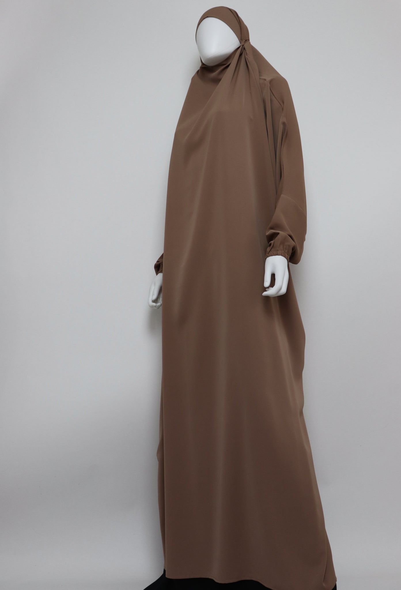 One Piece Full Length Jilbab - Camel