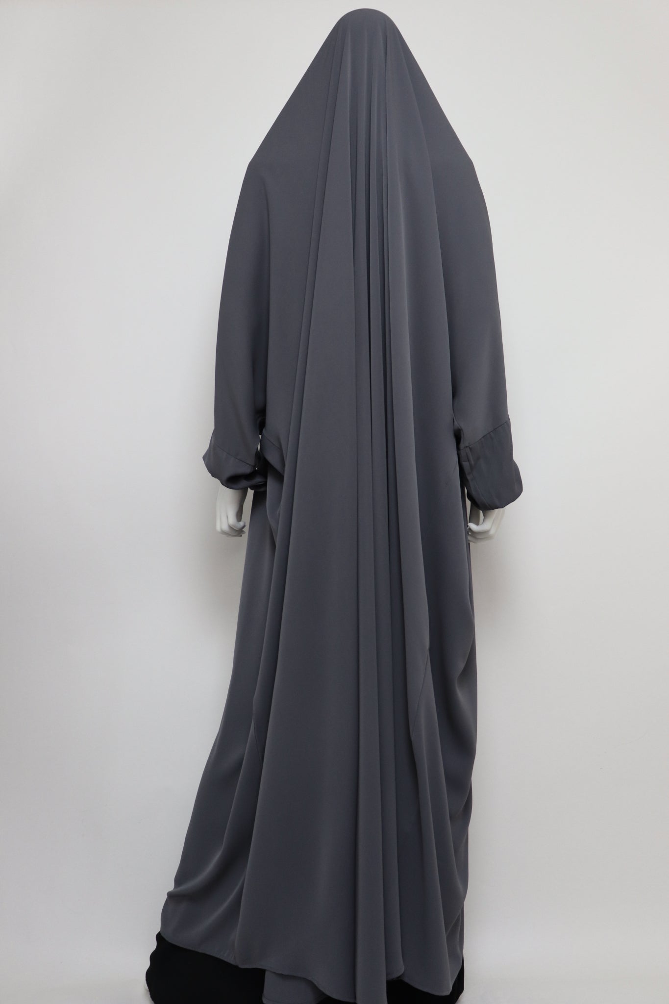 One Piece Full Length Jilbab - Charcoal