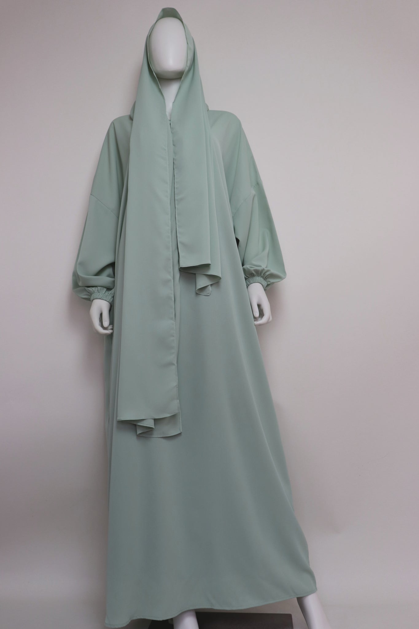 Abaya with Hijab - Mint