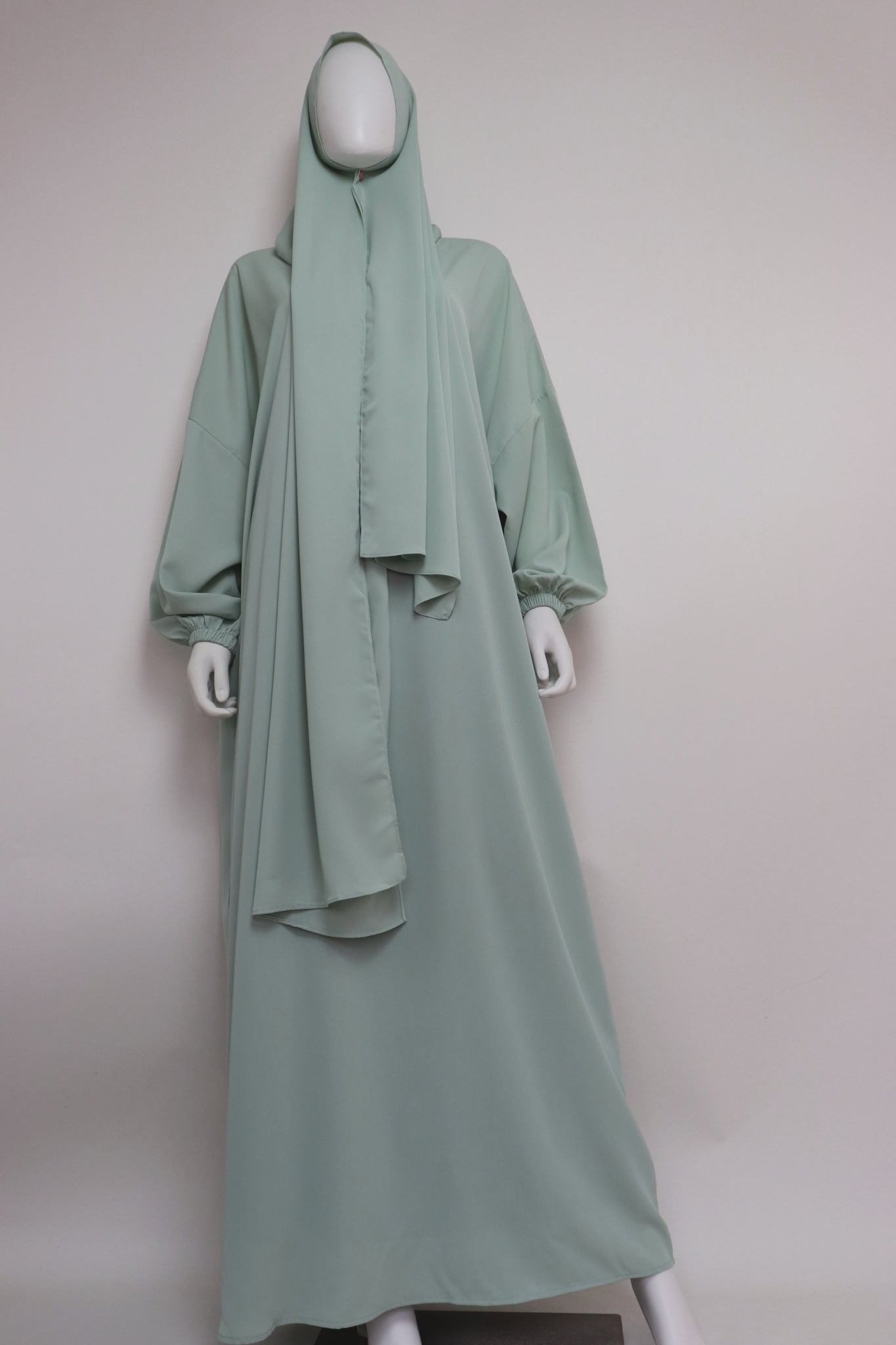 Abaya with Hijab - Mint
