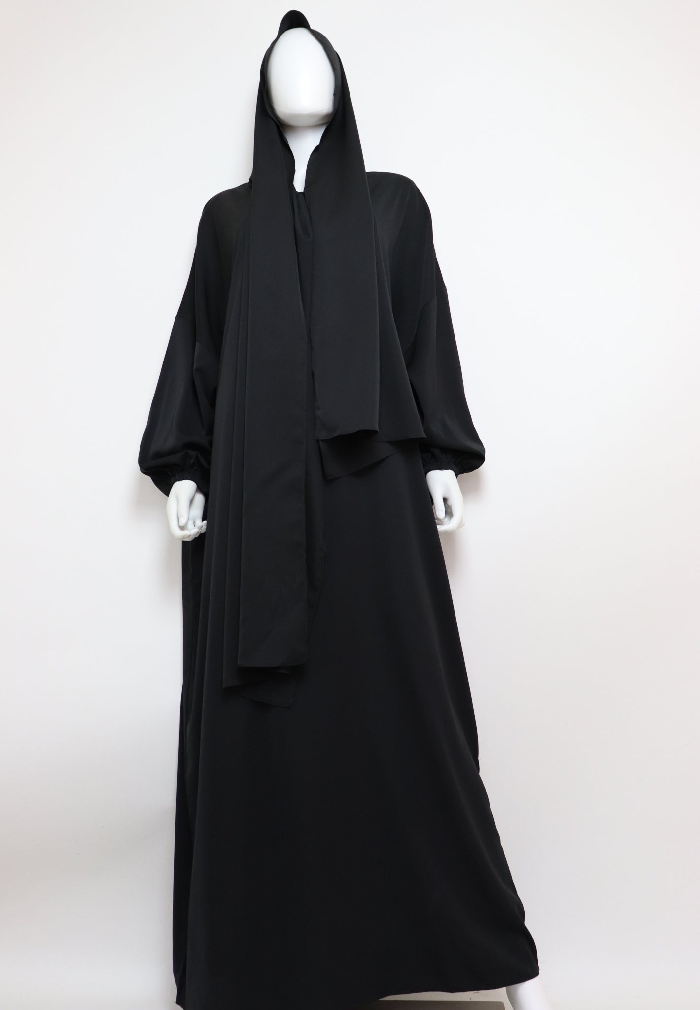 Abaya with Hijab - Black