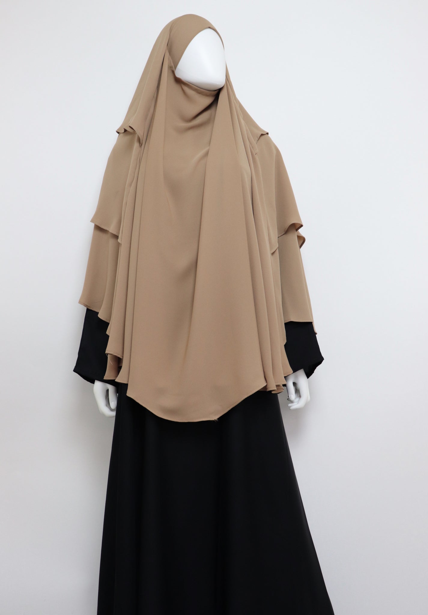 3 Layer Khimar - Camel