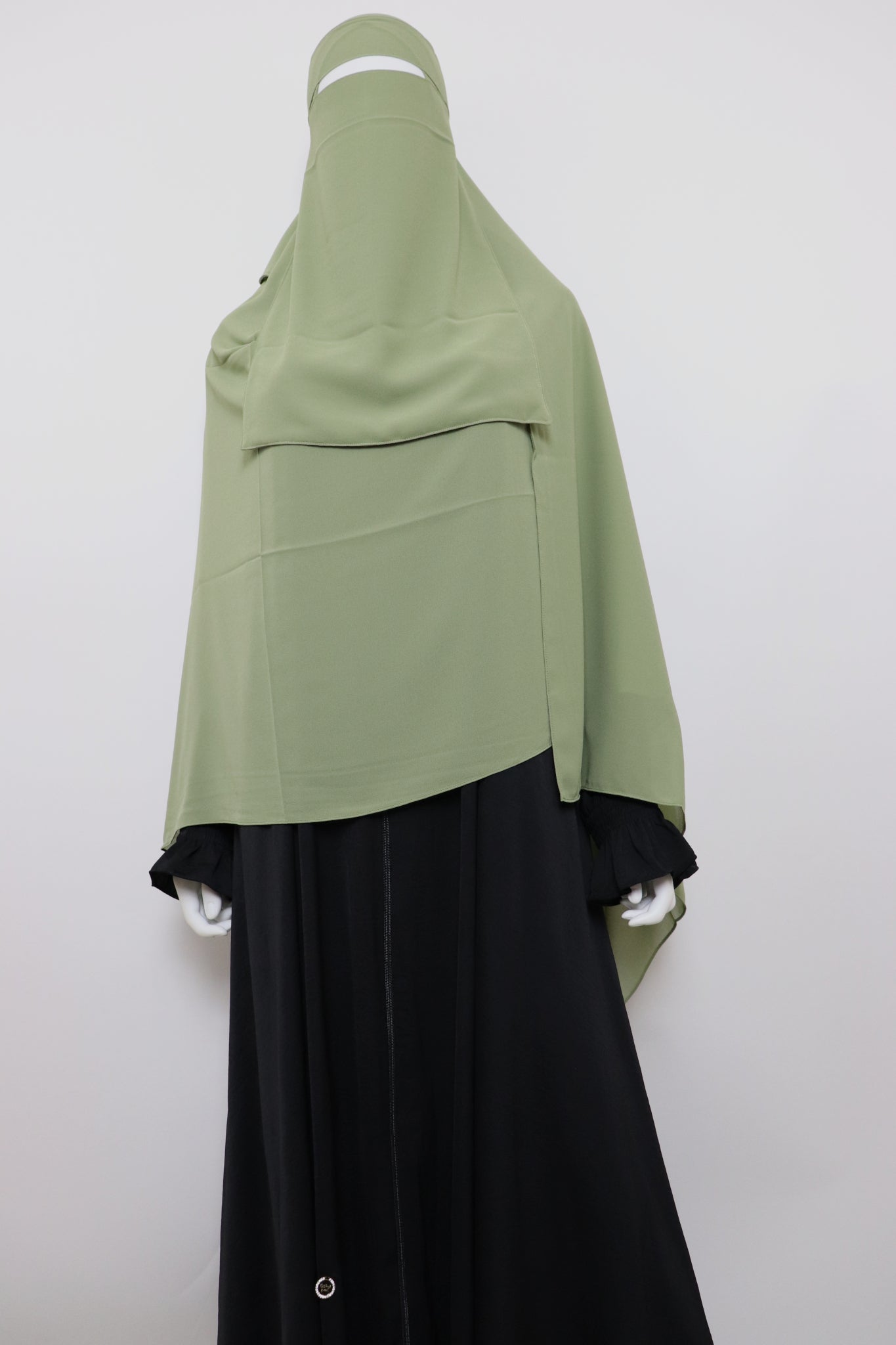 Luxury Chiffon Hijab-Olive Green