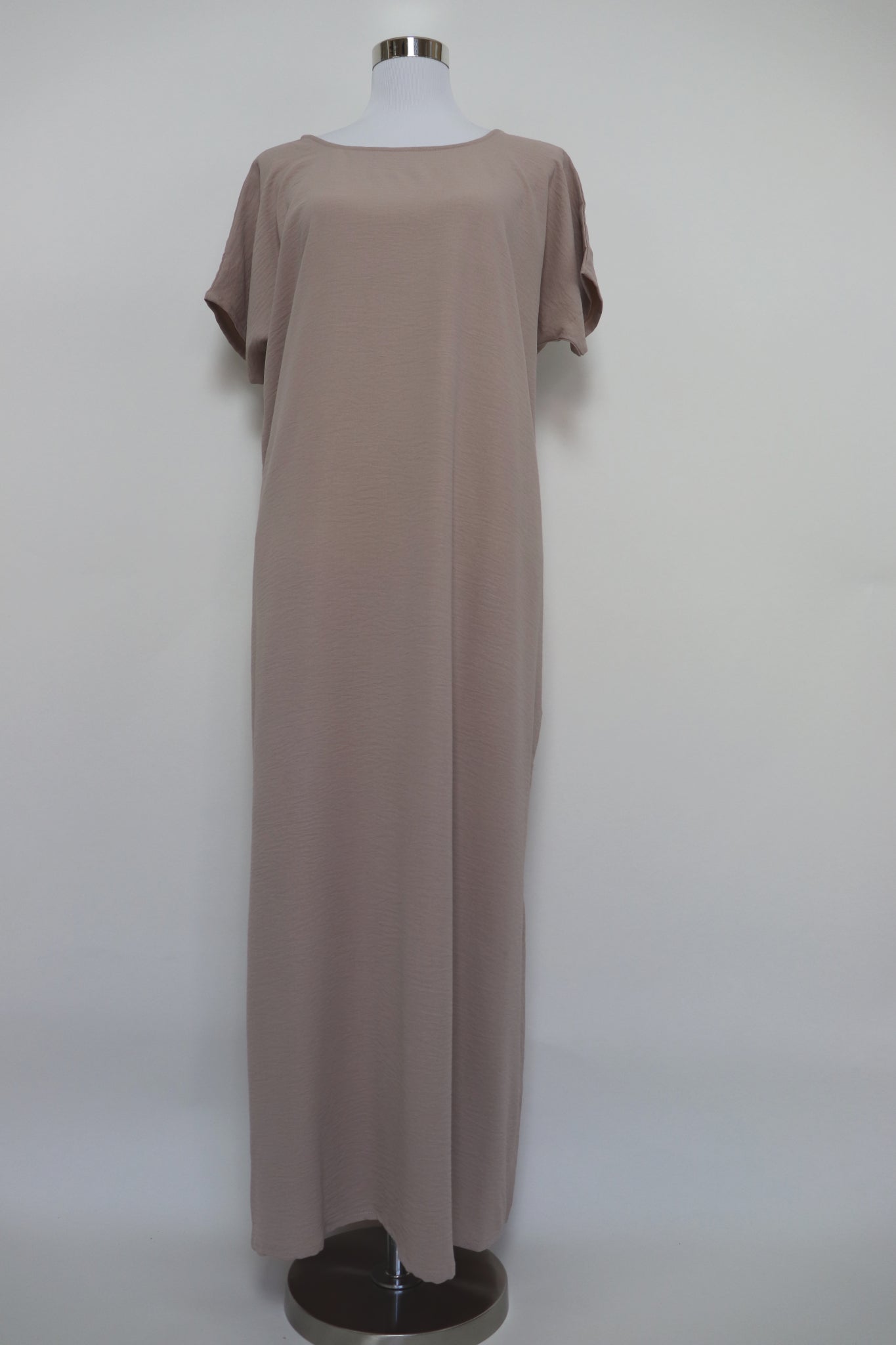 3 Piece Set Open Kimono Abaya - Oatmeal