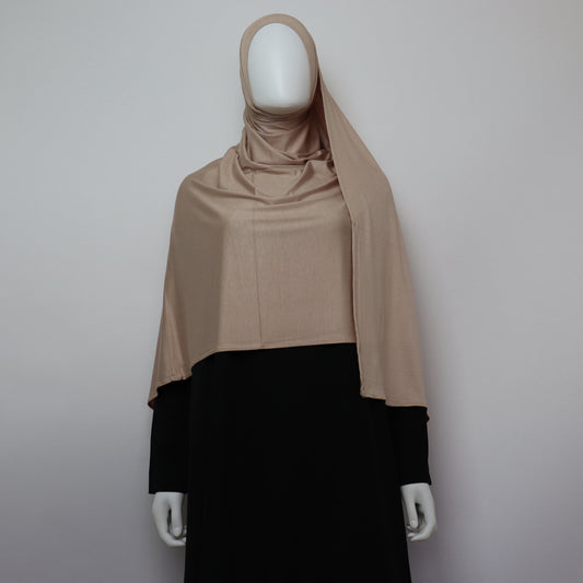 Premium Maxi Jersey Hijab - Beige