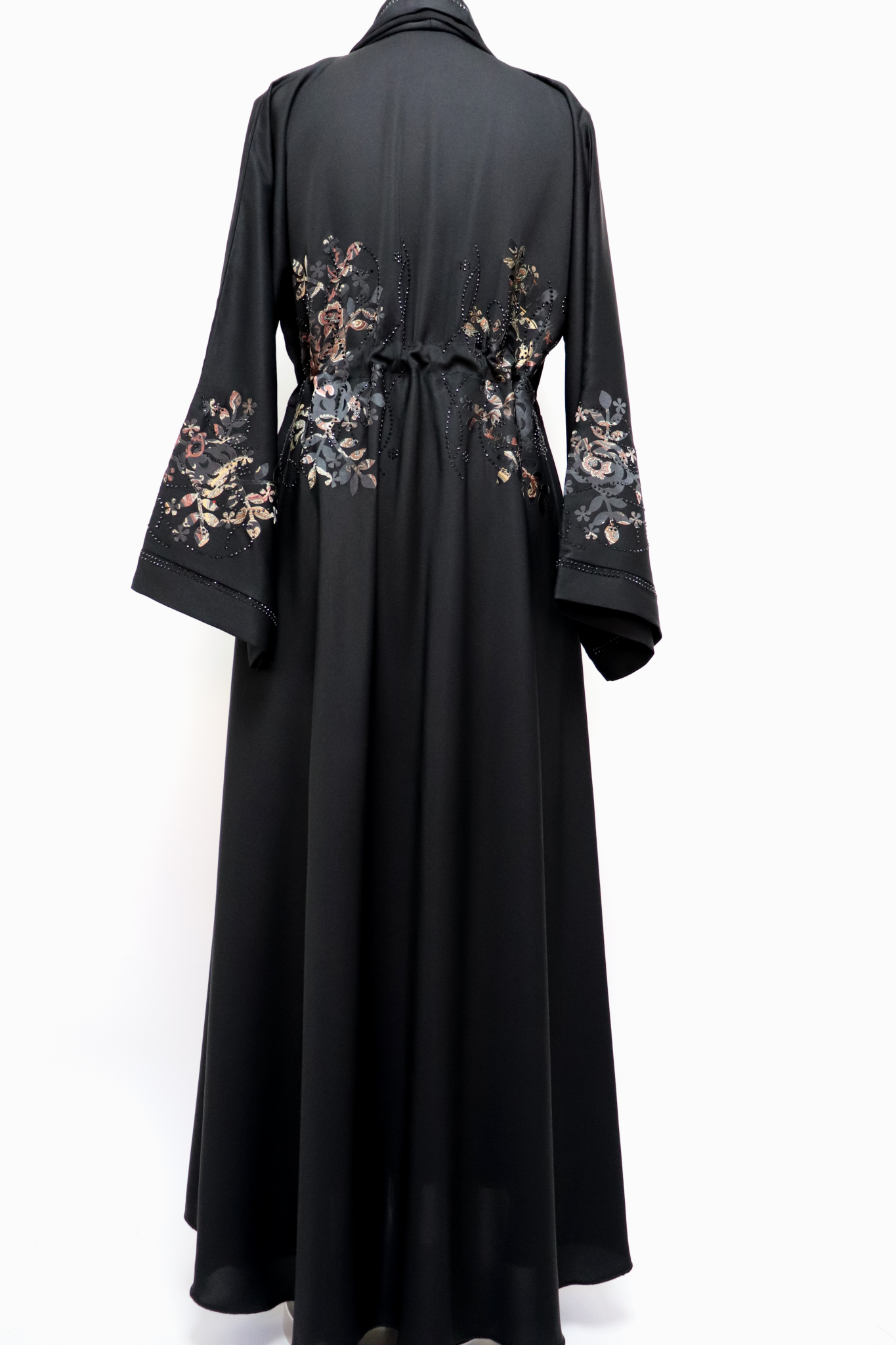 Closed Umbrella Abaya - Black