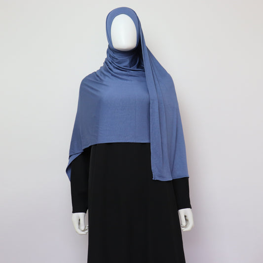 Premium Maxi Jersey Hijab - Dusty Blue