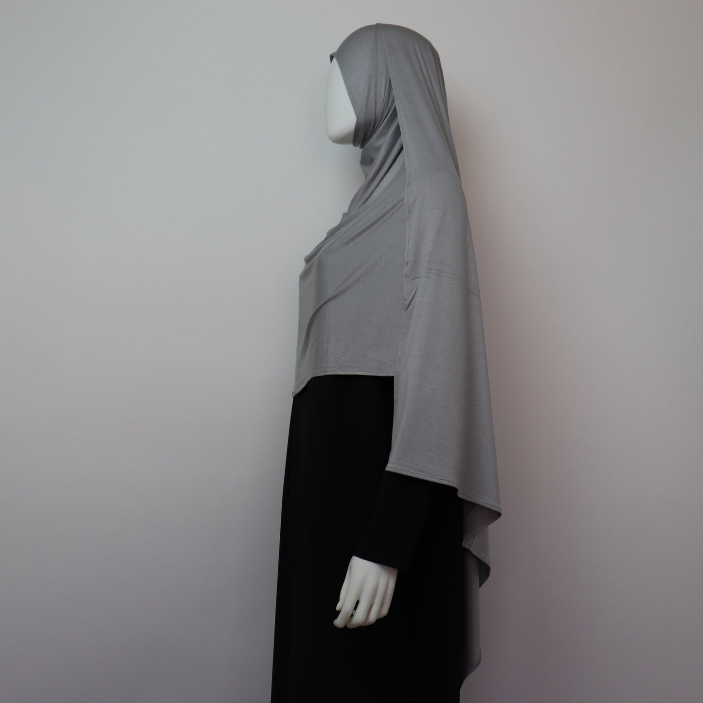 Premium Maxi Jersey Hijab - Light Gray