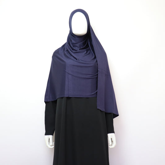 Premium Maxi Jersey Hijab - Navy
