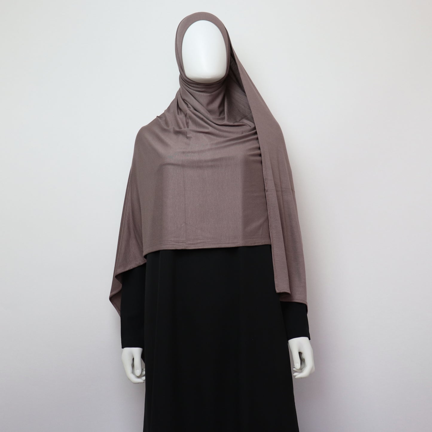 Premium Maxi Jersey Hijab - Purplish Taupe