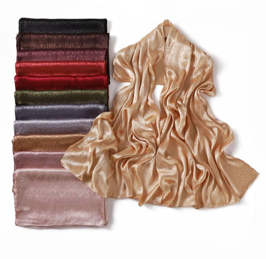Premium Textured Crepe Satin Hijab