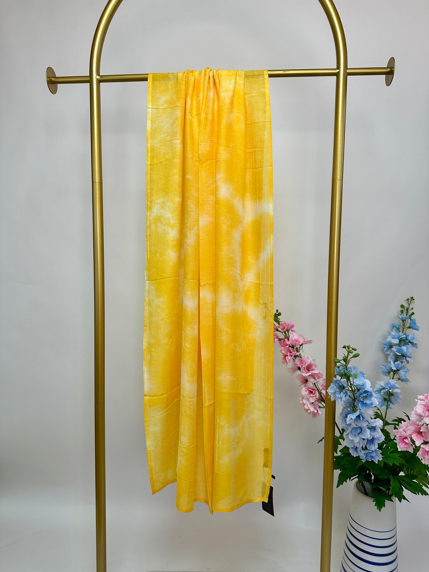 Tie Dye Maxi Modal Hijab - Yellow